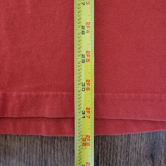 Columbia Henley Fall Orange Sz L Tall Midweight Casual Workstyle 100% Cotton - Picture 7 of 9